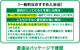適温はパッケージで確認