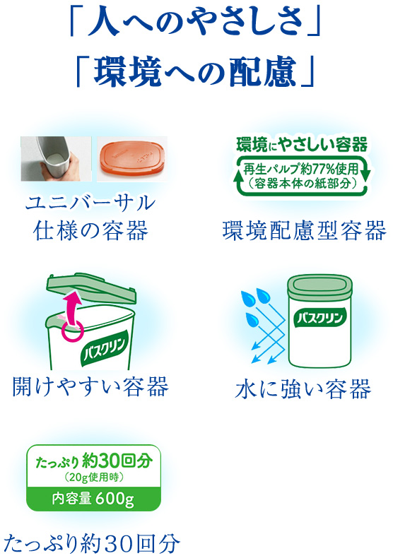「人へのやさしさ」「環境への配慮」