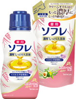 薬用ソフレ 濃厚しっとり入浴液 モイスチャーローズの香り