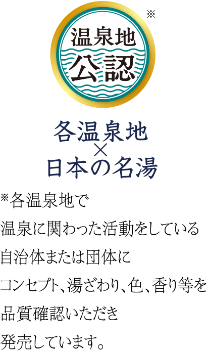 各地の温泉からも ご協力をいただいています