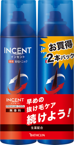 インセント薬用育毛トニック 無香料プレミアムクール - 株式会社バスクリン