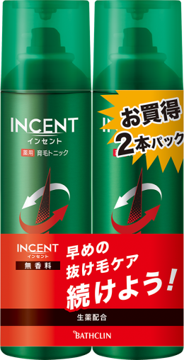 インセント薬用育毛トニック 無香料 - 株式会社バスクリン
