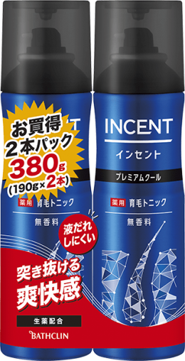 インセント<br>薬用育毛トニック 無香料プレミアムクール