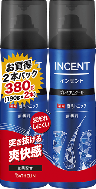 インセント<br>薬用育毛トニック 無香料プレミアムクール